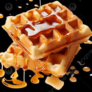 Gofre   xirope  Caramel