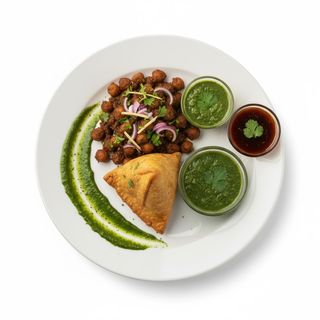Chole samosa