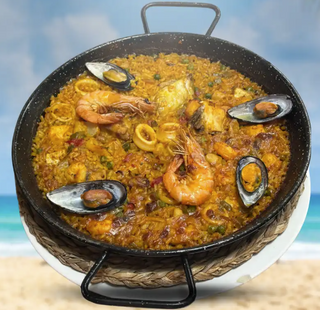 Paella mixta de pollo y mariscos para 2 personas