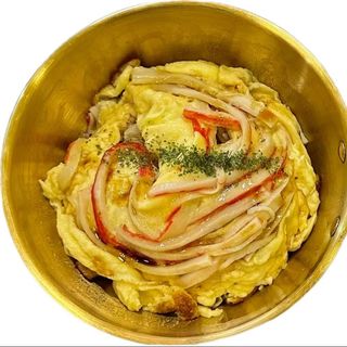 Riso con uova e granchio