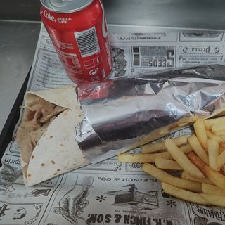 Menú kebab XL