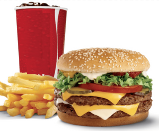 Menú de hamburguesa a la brasa