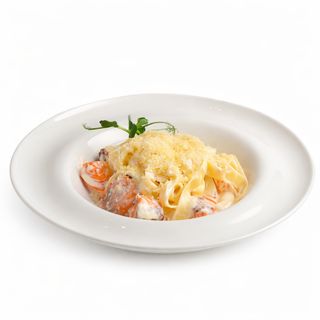 Фетучини с лососем (350г)