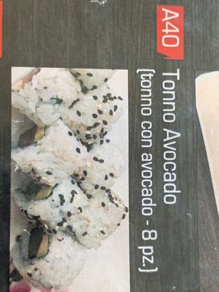 A40. Tonno avocado - 8 pezzi
