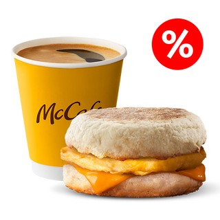 ომლეტ მაფინი და ყავა