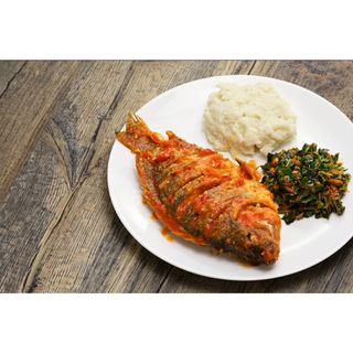 Ugali and  Wet Fry Fish
