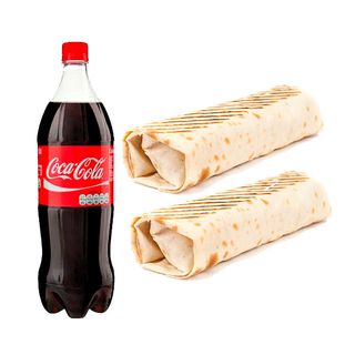 Комбо 2: 2 большие шаурмы + напиток (1100 г)