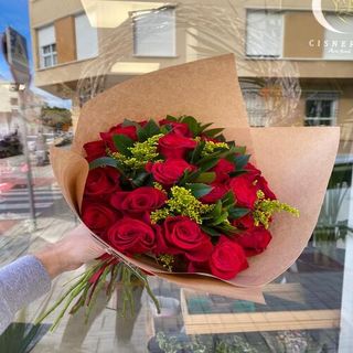 25 Unidades Rosas Rojas