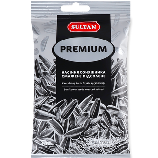 Насіння Соняшника Смажене Підсолене Premium Sultan 120г