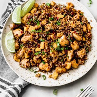 Arroz chaufa de pollo 