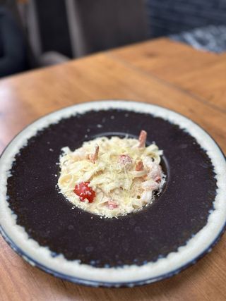 Феттучини с креветками
(0.415г)