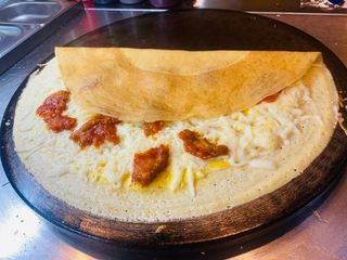 Crepe De Huevo, Sobrasada Y Queso