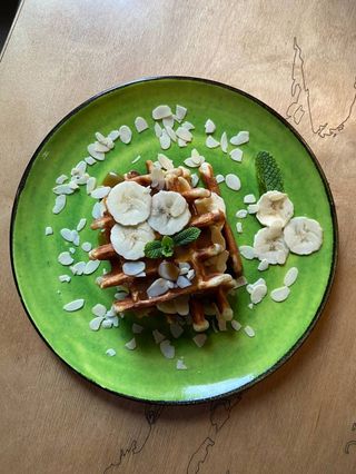 Вафля Банан-Солона карамель