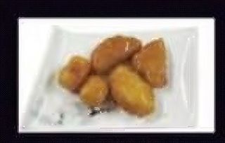 Frutta fritta caramellata