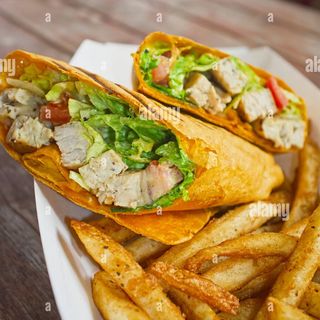 Chicken wrap pollo fritto menù