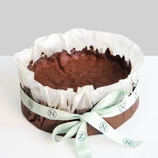 Tarta de queso y chocolate | Vegana (5-6 porciones).