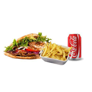 Kebab (4 Uds.) Con Patatas Y Refresco