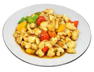 Pollo in salsa piccante