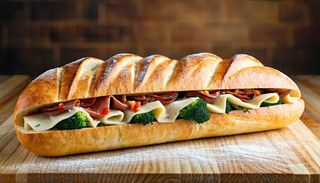 Panino con salsiccia, provola e friarielli