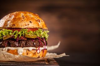 Menu Burger Colorada