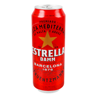 Пиво Estrella Damm Barcelona світле з/б (0,5л)