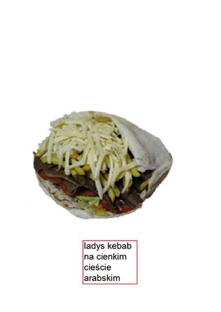 Mega Lady's Kebab na cienkim cieście pita 500g