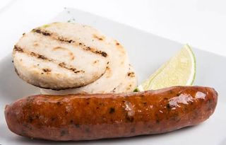 Chorizo Con Arepa