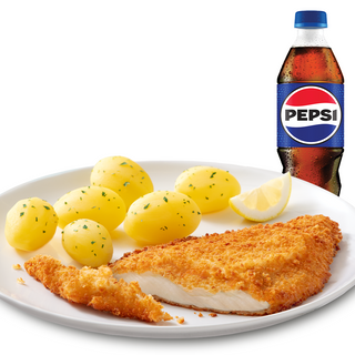 COMBO Calcan pane,  cartofi și Pepsi