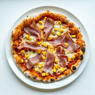 Пица с шунка и царевица