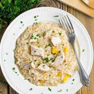 Ризото с пиле