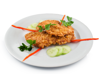 Piept de pui cornflakes