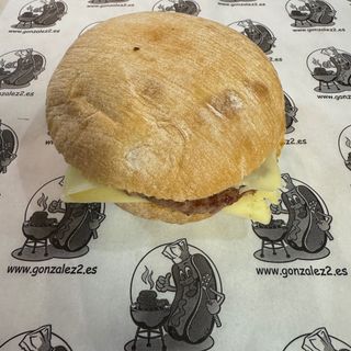 Hamburguesa De Pollo Con Queso