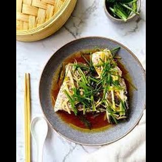Roast Fish With Spring Onion