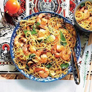 Chow Mein Aux Crevettes