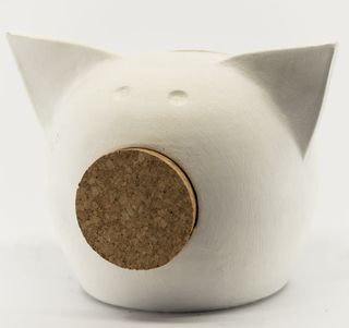 Pusculita ceramica Chalk Collection Small White  S