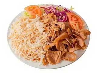 Plato De Kebab Con Arroz