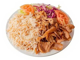 Plato De Kebab Con Arroz