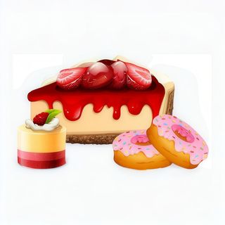 Tarta De Queso con frutos rojos