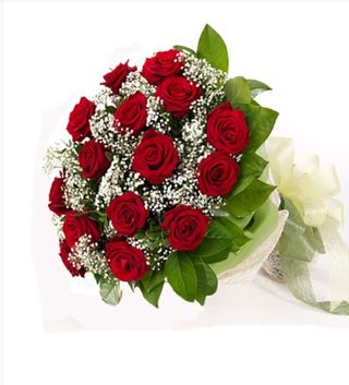 12 rose rosse medium