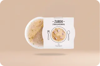 Żurek z białą kiełbasą