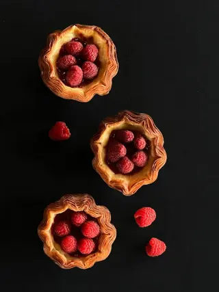 Flan Tart cu Zmeură