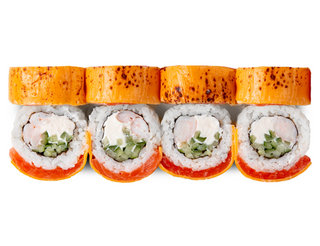 Чіз-рол з лососем та креветкою