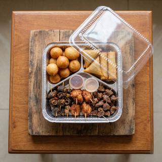 a pack of smallchops with chicken and gizzard