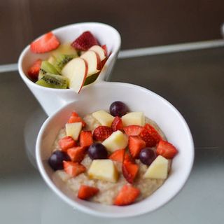 მარცვლეულის ფაფა ხილით