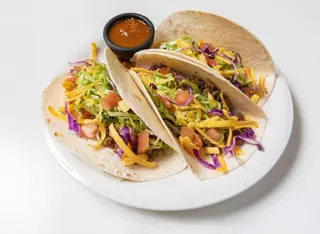 Avocado beef tacos