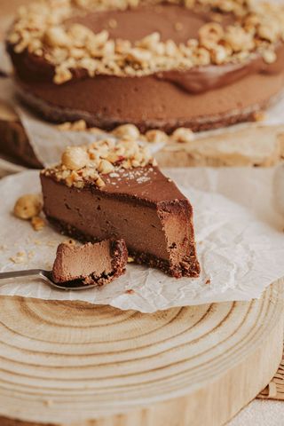 Felie tort mousse de ciocolata