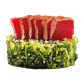 Уакаме със запечена риба тон (200г)