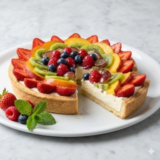 Crostata chantilly frutta 6 persone