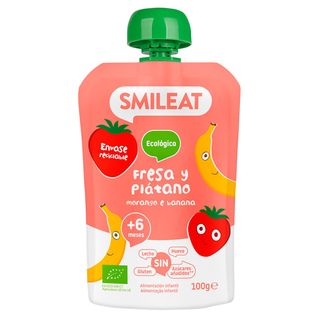 Pouch fresa y plátano
