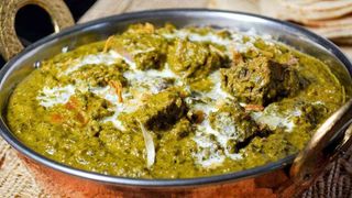 Saagwala Mutton / Curry de miel în sos de spanac